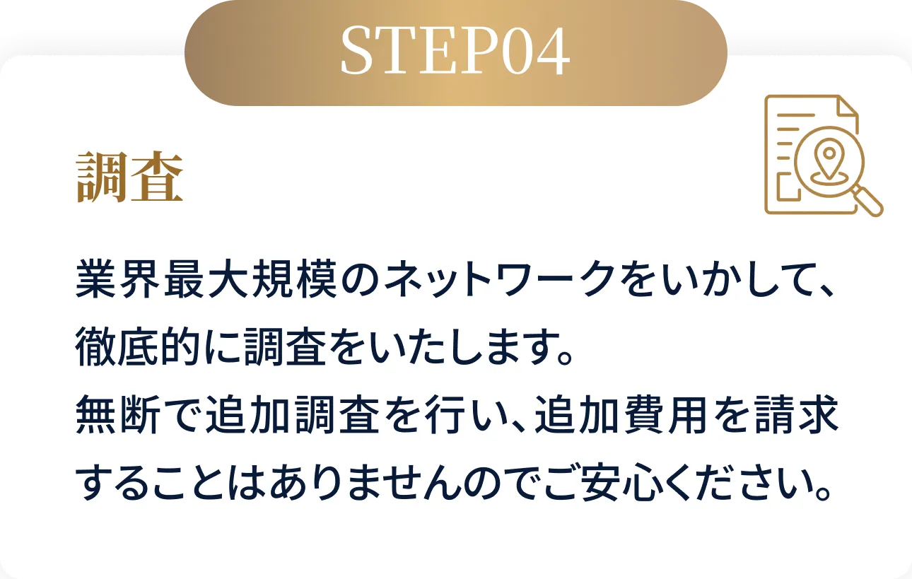 STEP04 調査